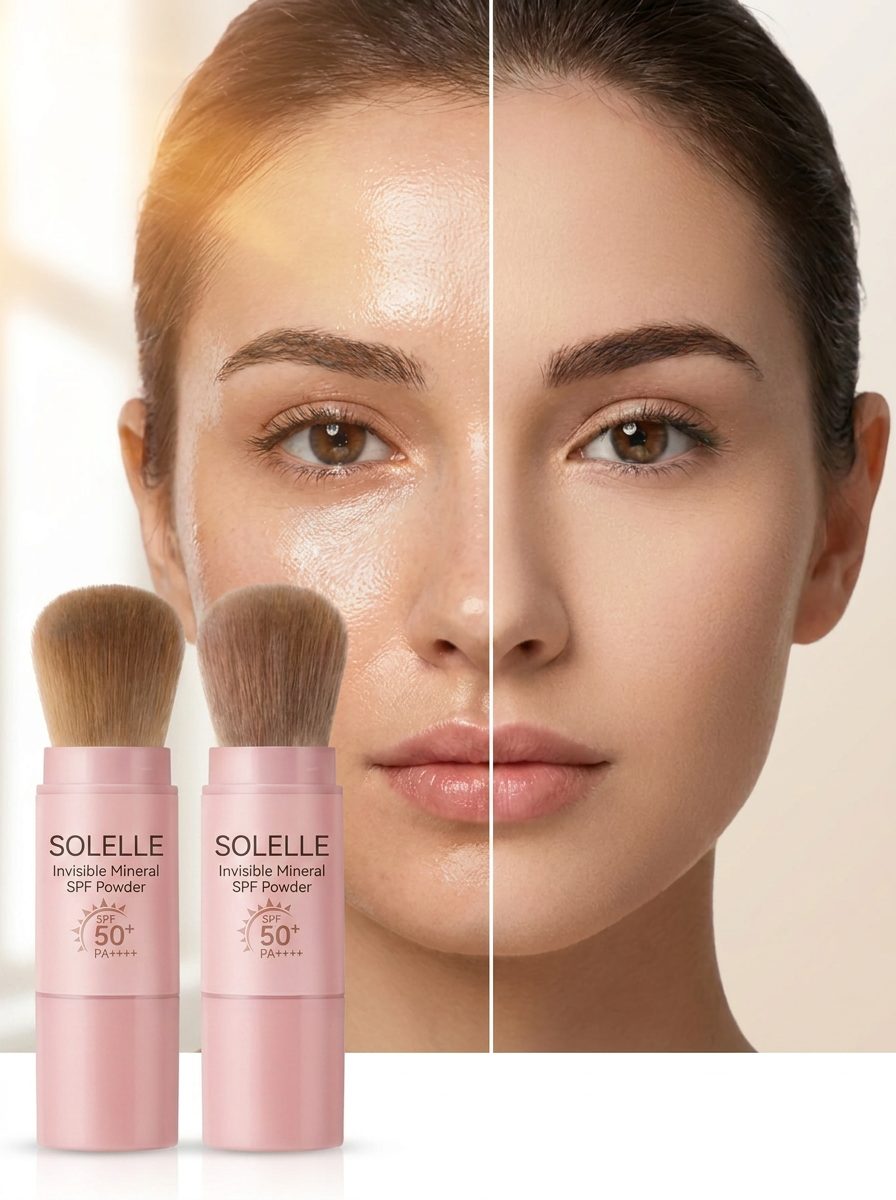SOLELLE Invisible Mineral SPF Powder brush